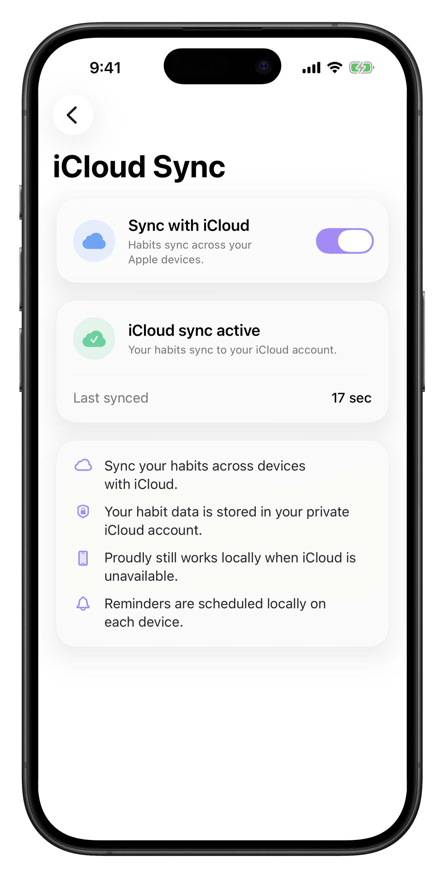 iCloud Sync